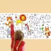 Non-Toxic Kids Drawing Kit 3m Doodle Paper Roll DIY Painting Imagination Birthday Gift