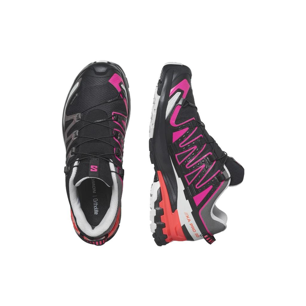 SALOMON XA Pro 3D V9 Cushioning Abrasion Resistant Cushioning, Wear Resistant Low top Outdoor Shoes Women's Black Gray 473822