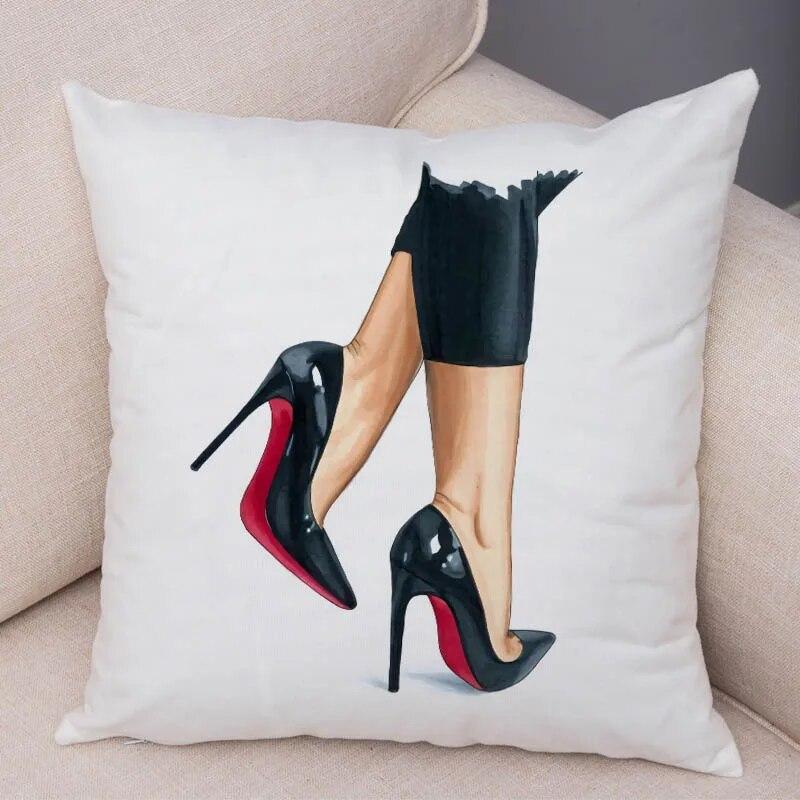 

Спальня, гостиная, автомобиль, диван, домашняя наволочка, украшение, женская наволочка на высоком каблуке с принтом из мультфильма 45x45cm