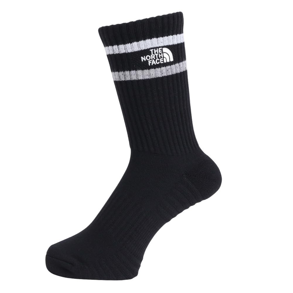 The North Face Free Run Arch Organic Size L Crew, Unisex, Antibacterial, Moisture-Wicking, Quick-Drying, Support, Cotton, Black,