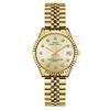 Steel Belt Women'S Watch With Diamond Belt Calendar Classic Log 1172