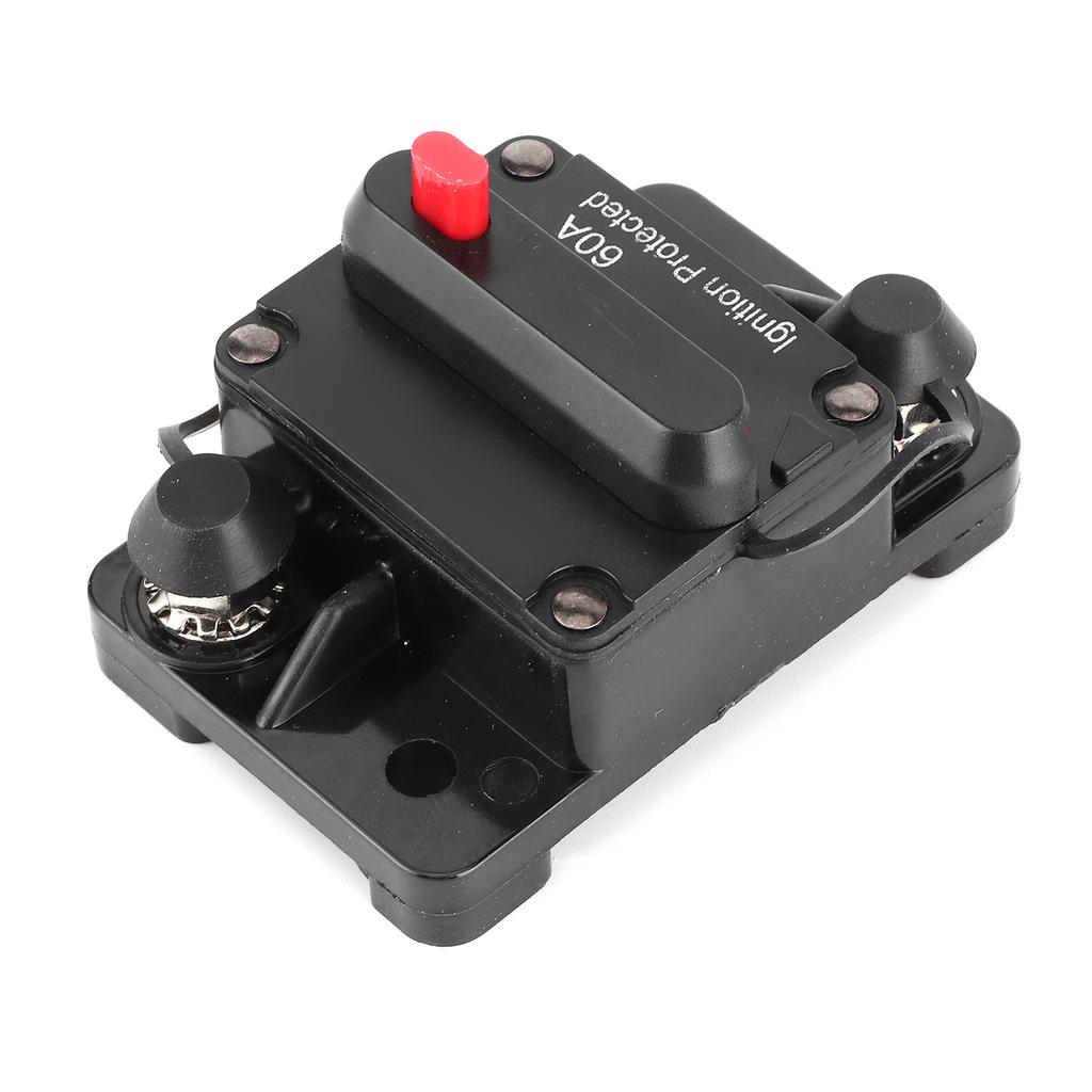 60A AMP Circuit Breaker Fuse Reset Holders 12‑48V DC Waterproof for Auto RV Yacht