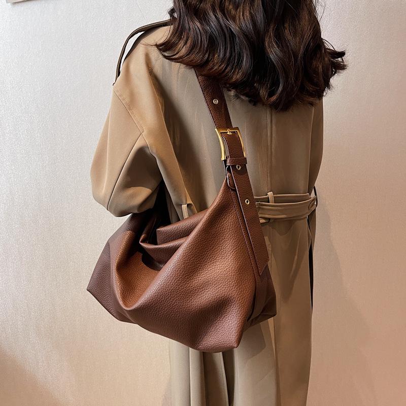 Women s Trendy Versatile Large-Capacity Crossbody Shoulder Bag кофейный