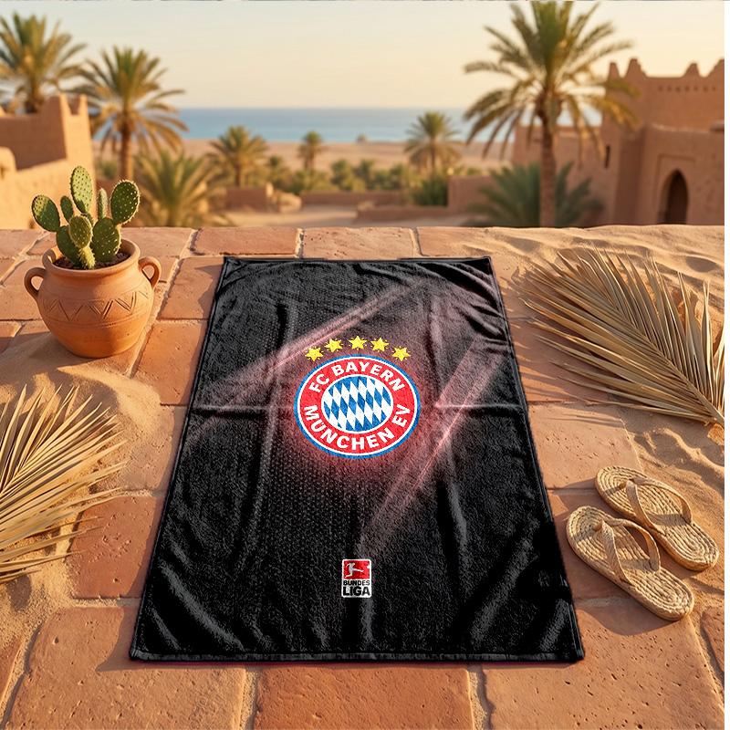 Asciugamano da Spiaggia in Microfibra con Stampa Bayern Monaco Asciugatura Rapida Assorbente Grande Asciugamano per Spiaggia Nuoto Viaggio