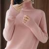 Maglione da donna a collo alto ispessito autunno e inverno manica lunga pullover maglione lavorato a maglia ampio