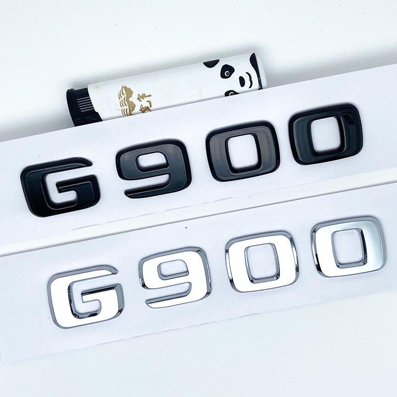 Apply to Mercedes Benz Brabus New G-class Modified Car Logo G700 G800 G900 Displacement Standard Rear Sticker black silver