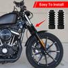39mm Motorcycle Black Tube Hole Front Fork Guard Cover Protector Rubber Gaiter Shock Boots For Harley Dyna FXD Sportster XL