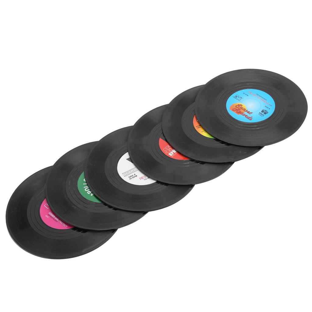 6Pcs set Coaster Innovative NonSlip Cup Mat Pad Placemat Drinkware Table Accessories