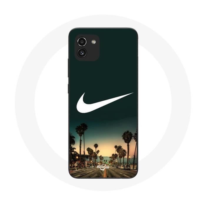 Case for Samsung Galaxy A03 Nike Logo Palm Tree Miami