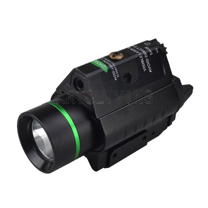 

ART&LIVING92G Helmet-Mounted Tactical Flashlight with Green Laser