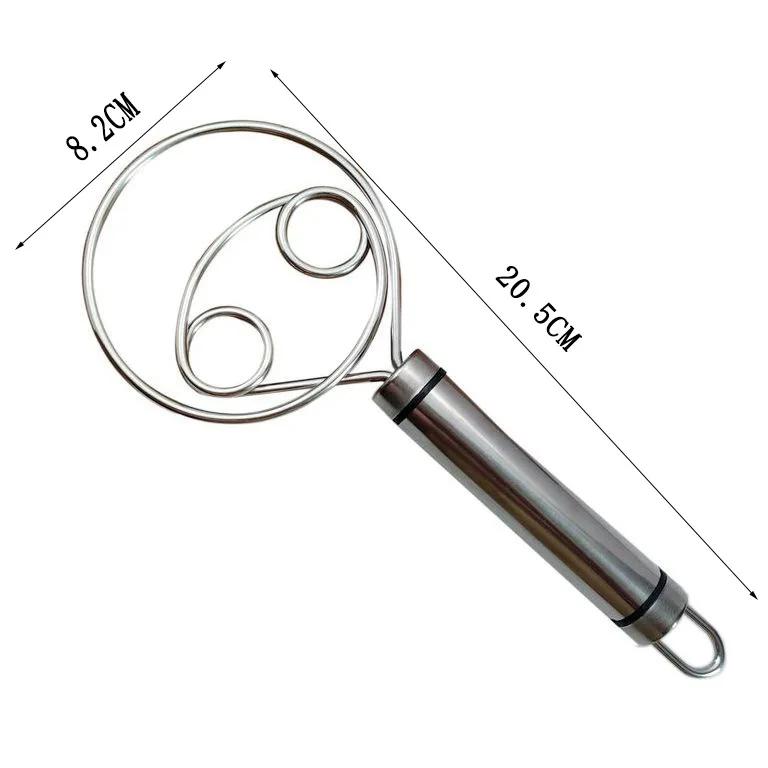 For Kitchen Utensils Kitchens Accessories Cake Pastry Baking Bread Mixer Blender Tool Stainless Steel Manual Dough Mixer Gadgets