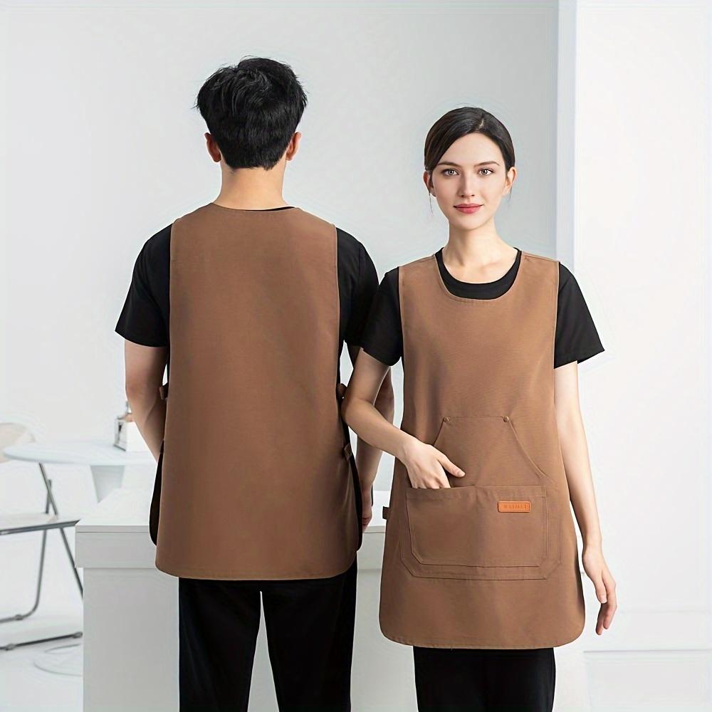 Multifunktionale Arbeitslatzschürze - strapazierfähige Polyestermischung, perfekt für Gartenarbeit und den täglichen Gebrauch, Alltagsschürze | Latzschürze mit verstellbarem Riemen | strapazierfähige Schürze