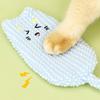 Crinkle Sound Cat Toy Cute Cat Shape Kitten Kicker Toy Interactive Plush Cat Kicker Toy Relieves Boredom for Indoor Cats Entertainment Promotes Kitty