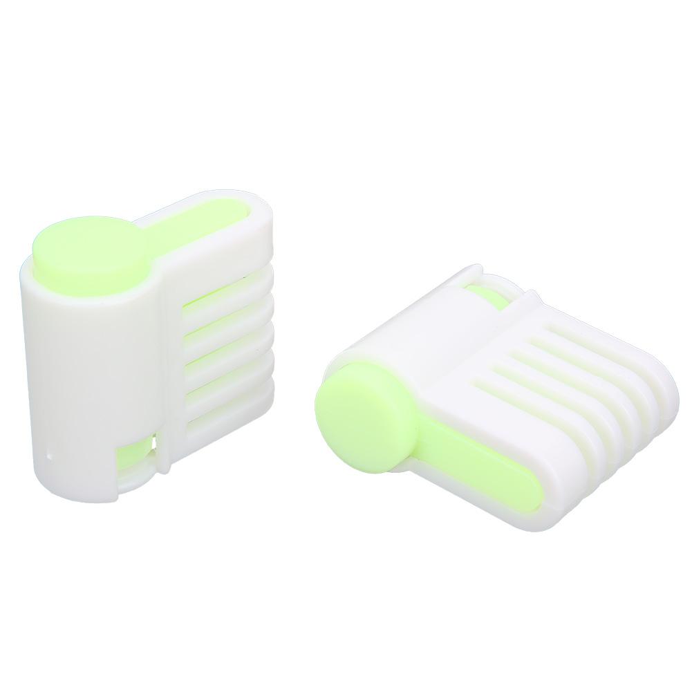 2Pcs MultiFunctional   Cake Brd Cutter Slicing   Tool Home Kitchen Accessory(Green 52036A )