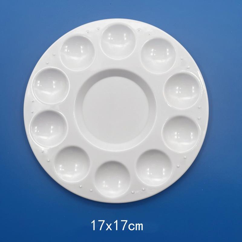 Painting Palette Plastic Paint Tray Multiple Shapes Sizes Office School Student Drawing Art Supplies Watercolor Oil Painting ZYF