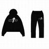 Y2K Streetwear Kapuzen-Oversize-Sweatshirt-Set Mit Print - Damen Freizeit-Lounge-Wear