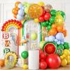New Balloon Theme Set Orange Fruit Watermelon Aluminum Foil Balloons Birthday Party Decoration Venue Arrangement Set