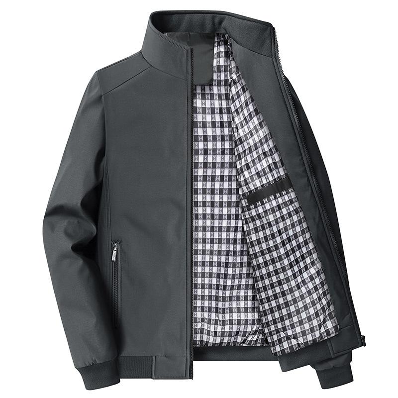 Middle Aged and Elderly Men's Jackets, Spring and Autumn Tops, Casual Plus Size Men's Jacket