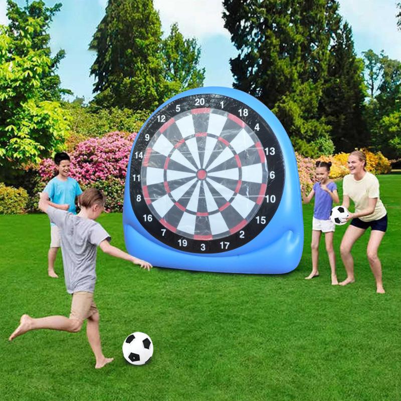 Inflatable Soccer Target PVC Outdoor Fun Shooter Dart Board Throwing Game Sticky Ball Toy