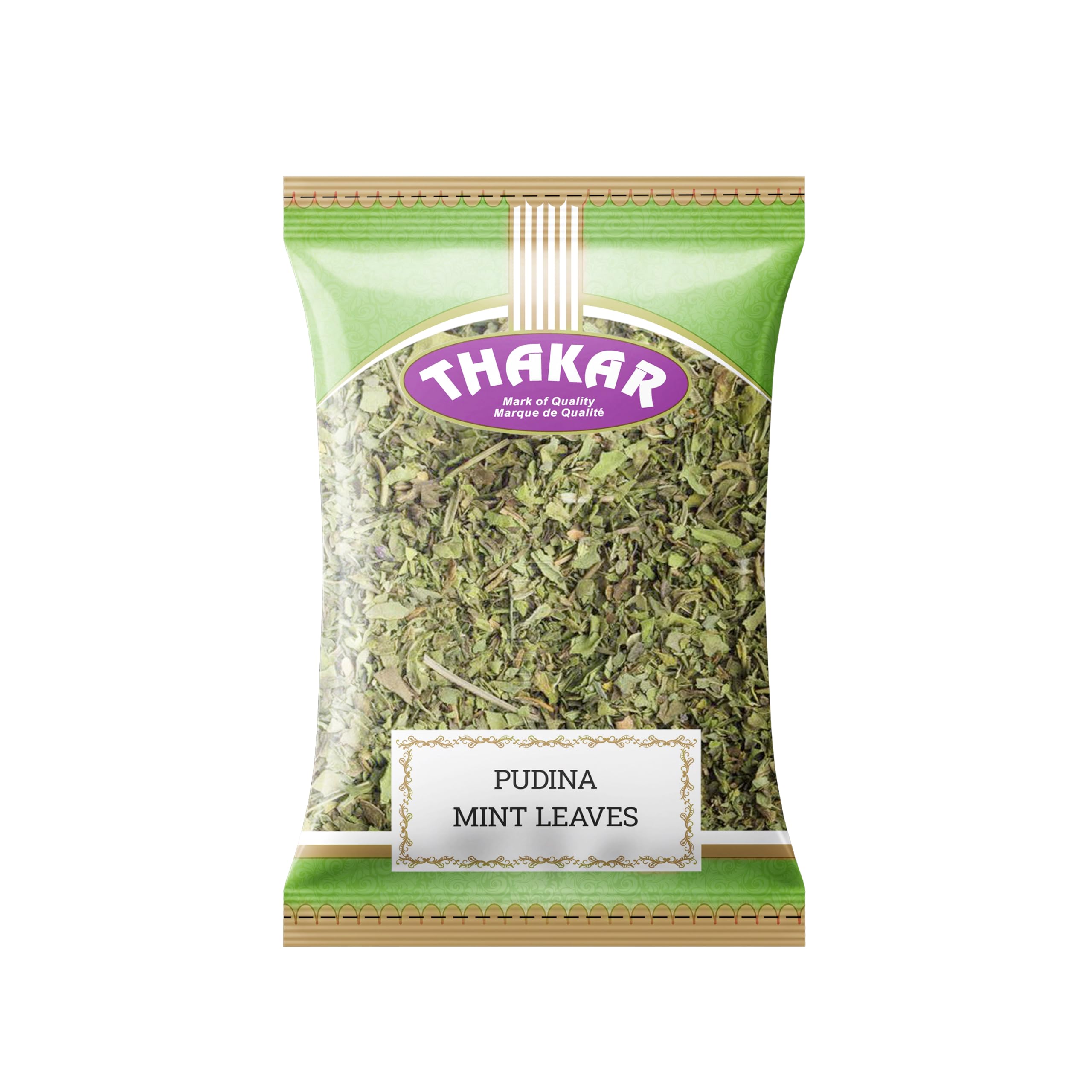 

THAKAR Dry Mint Leaves 50g | Sukha Pudina | Pudina leaves | 100% Natural, Fresh & Aromatic | Ideal for Cooking, Herbal Teas, and Garnishing