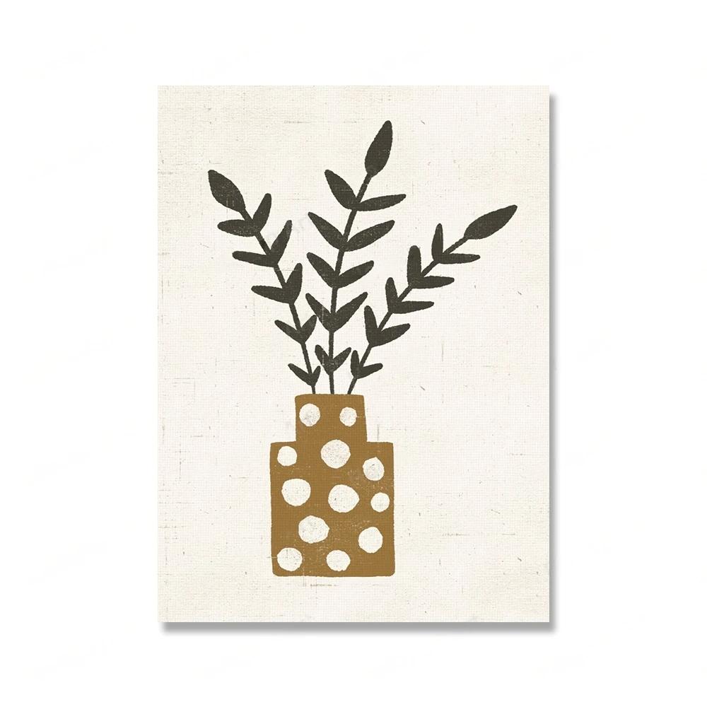 

Абстрактные Фазы Луны Плакаты в стиле бохо Солнечные волны Холст Картина Настенные художественные принты Ботанические картины для гостиной Украшение дома 40x50cm No Framed