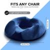 1pc Orthopedic Memory Foam Donut Pillow Coccyx Seat Cushion Hemorrhoid Cushion Tailbone Cushion for Pregnant Butt Cushion