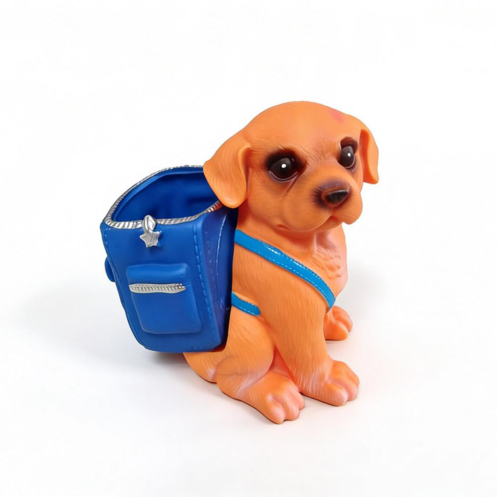 

Cute Puppy Pen Holder Resin Desk Decoration for Offices Homes Perfect Birthday Gift for Students Young Adults