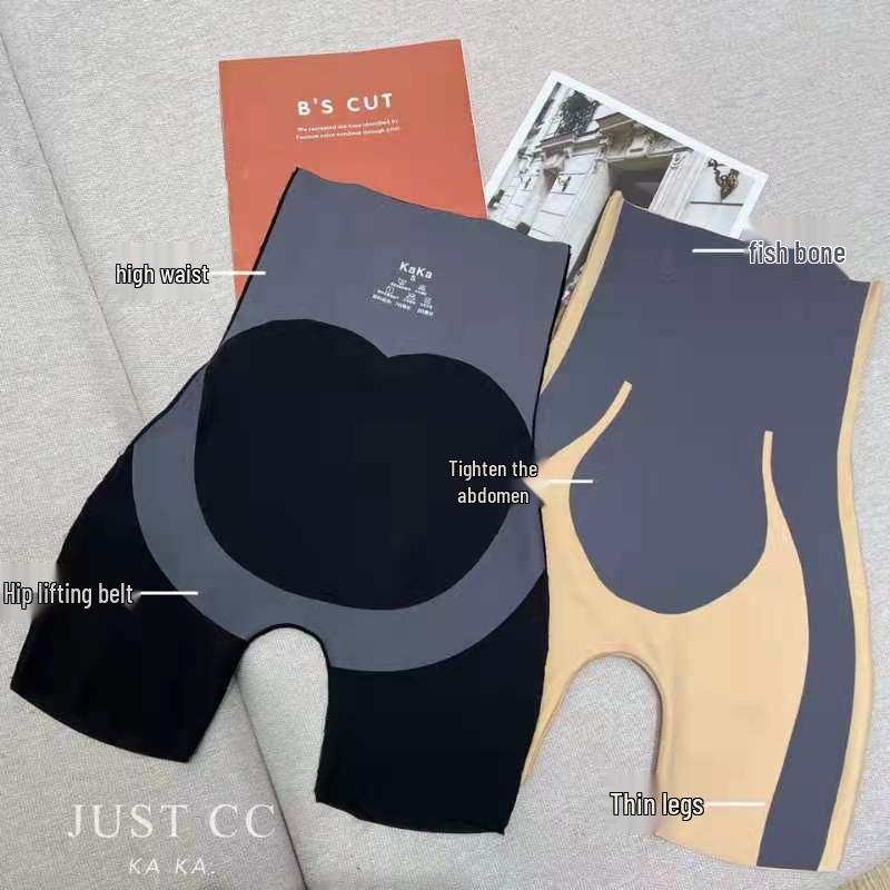 Kaka High-Waisted Seamless Butt-Lifting Shaping Pants M (100-115 lbs) чёрный