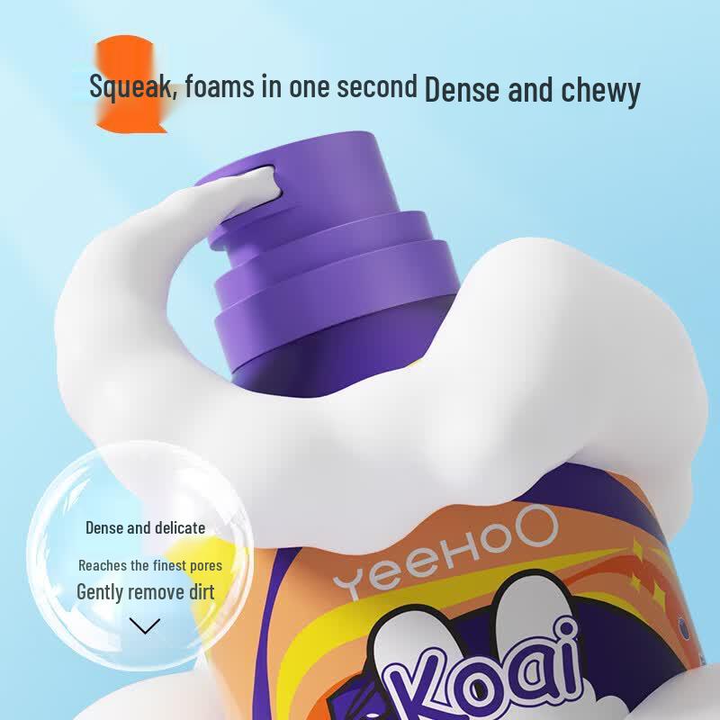 YEEHOO Baby & Kids 2-in-1 Wash & Shampoo & Mango Mousse Set