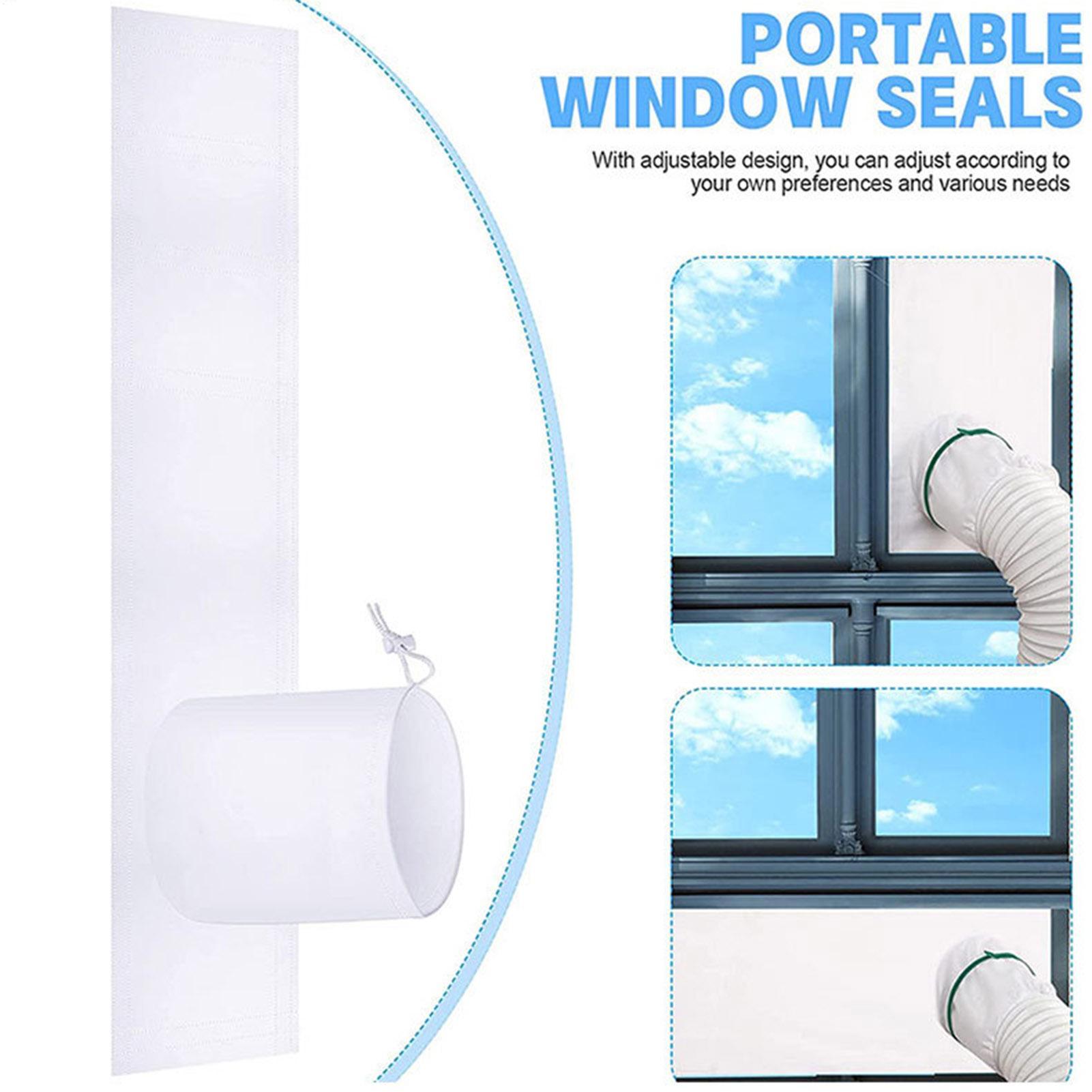 Air Conditioner Window Seal Kit Portable Air Conditioner Tilting Sloping Cover With Fastener & Hook Tape CN