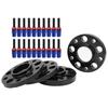 M12x1.5 Hub Centric Wheel Spacers Staggered Kit with Lug Bolts Accessory Fit for 1 3 5 6 7 Series E82 E30 E36 E60Blue