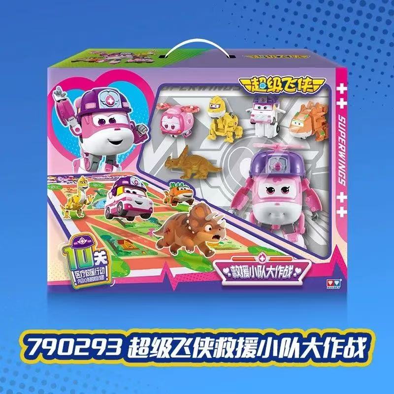 Super Wings 14-Pack Transforming Toys 2 Inch Airplane Collector Character with Dinosaur Mini Action Figure Kids Gift