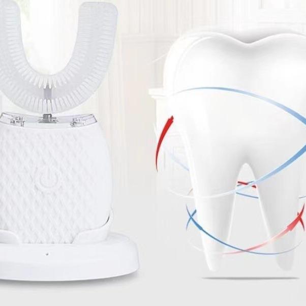 U-Electric shaped Toothbrush, New Electronic Lazy Mechanized Silicone Braces, Ultrasonic Tooth Beauty Sterilization