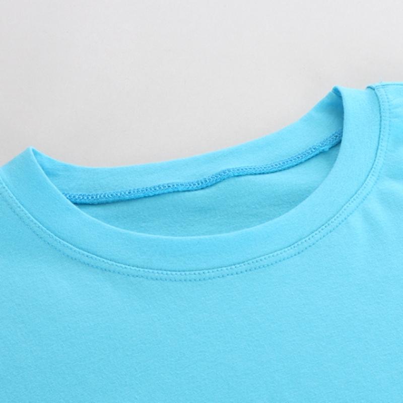 Shop   Women ShorT Sleeve Round Daily T shirT Blue Dai Wsh 0955