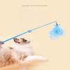 1Pc New Cat Toy Cat Teaser Stick Long Pole Cat Feather Cat Teaser Stick Self-hi To Relieve Boredom Pet Products