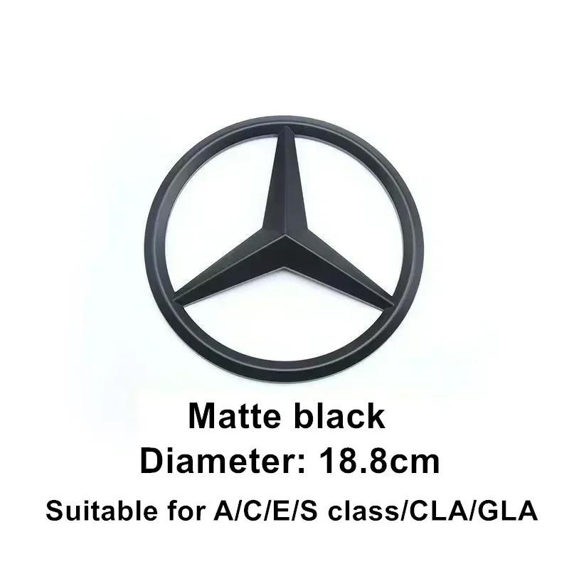 CSF1   ABS Car Front Grille Badge Decal Cover Emblem for Mercedes Benz W204 W205 W210 W211 W212 W213 C E Class GLA GLK ML GLC GLE