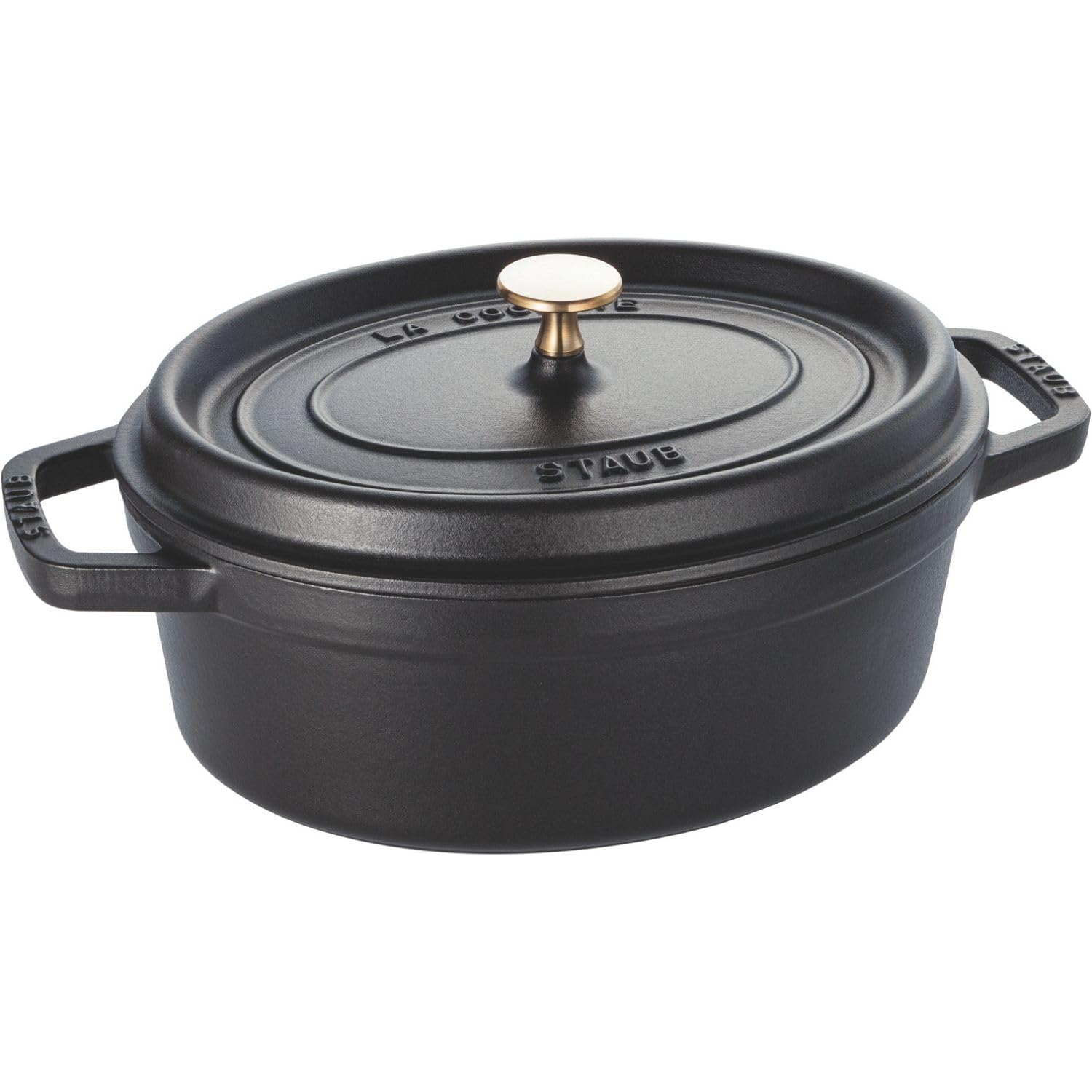 

Staub Cocotte Two-Handled Pot, 27cm, 01 Black