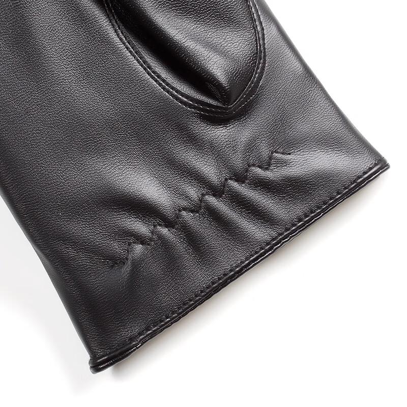 Nanjiren Men's Winter Touchscreen Leather Gloves