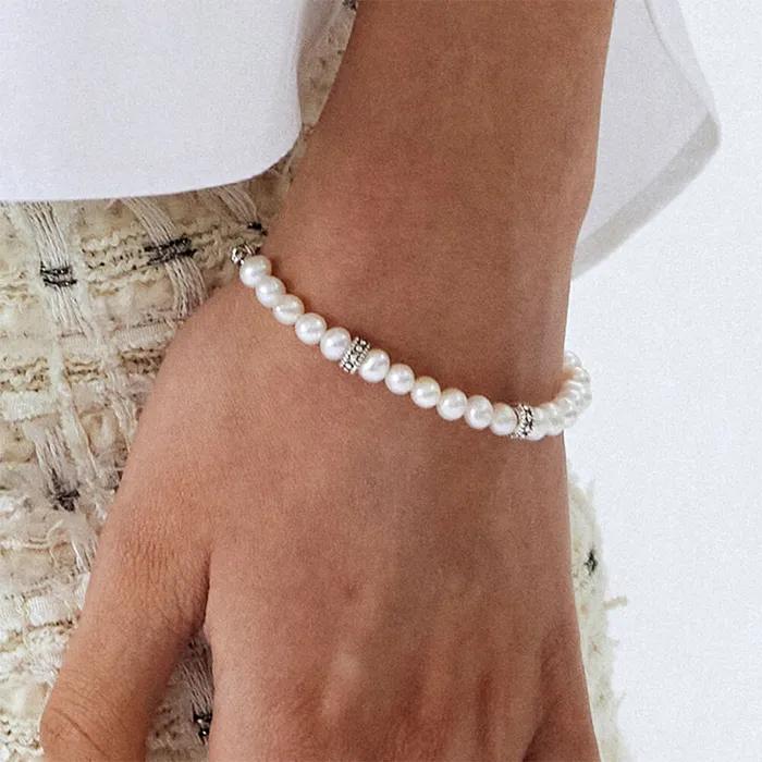 Antique pearl bracelet
