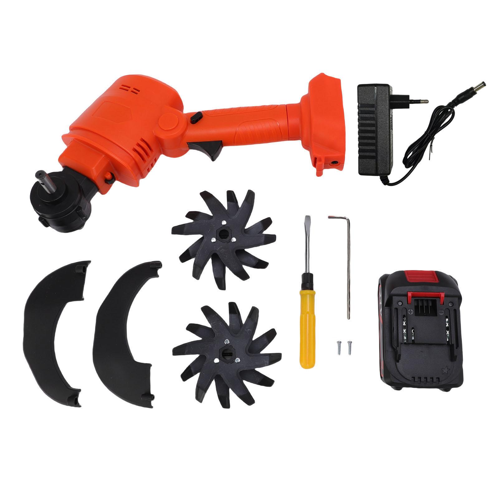 Беспроводной мотоблок-культиватор Садовый культиватор на аккумуляторе Мини-культиватор для прополки Зарядное устройство в комплекте 100-240 В