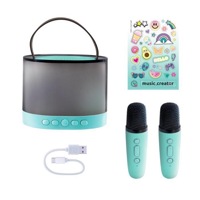 Mini Karaoke Station - Light-up Speaker with 2 Wireless Microphones Music Creator - INF 044 Canal Toys