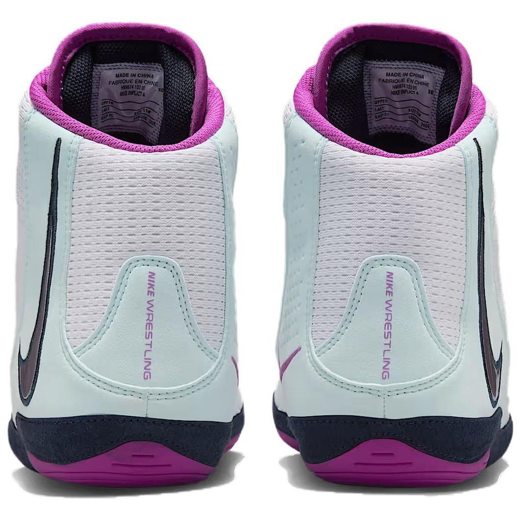Nike Inflict 4 White Glacier Blue Violet Unisex Sneakers Obsidian Hyper-Violet HM9674-103