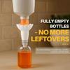 1/2pcs Universal Bottle Emptying Kit Reusable Liquid Transfer Connector No Waste Funnel Adapter Compatible With Soap