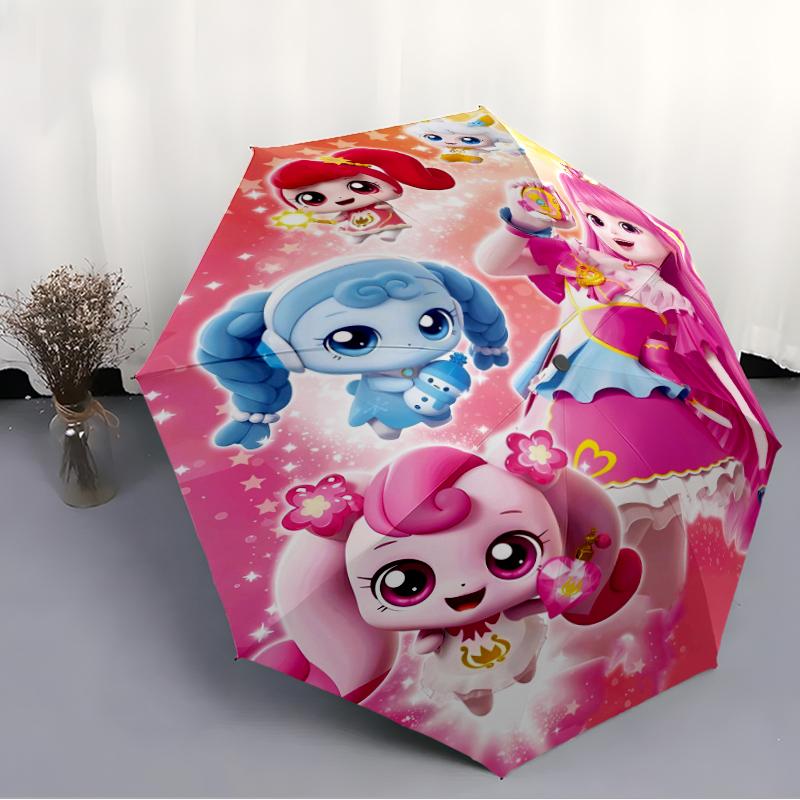 1pc Catch Teenieping Magic Sweethear (3) Umbrella, Sun Protection, And UV Shielding. It Has Eight Sturdy Ribs for Outdoor Use And Perfect Gift