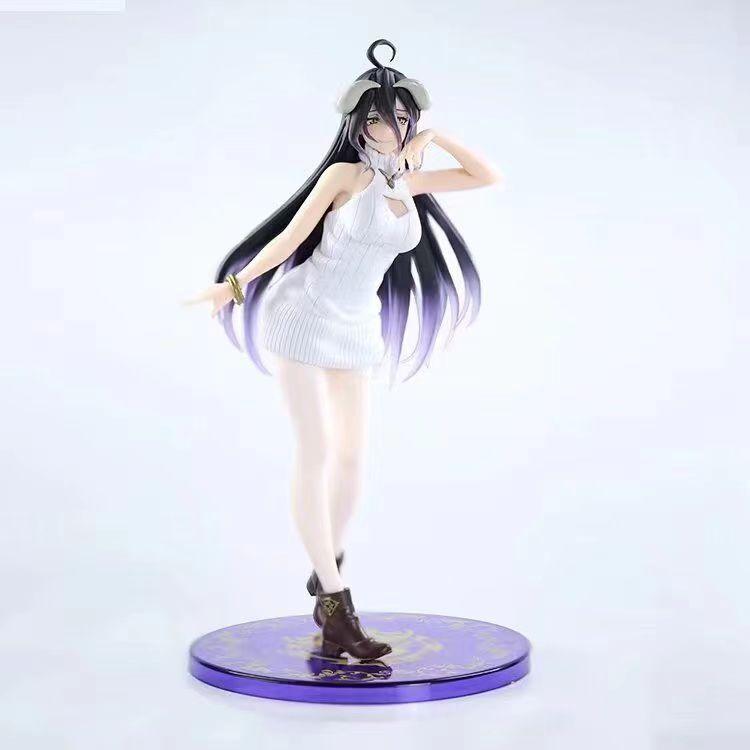 

Повелитель ПВХ Альбедо Фигурка Игрушка Стоящая Модель Белый Вязаный Аниме Коллекционный