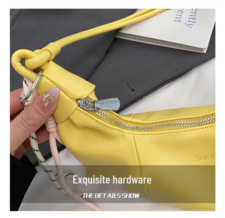 Modna damska wysokiej klasy wszechstronna torba pod pachę typu Croissant 2025