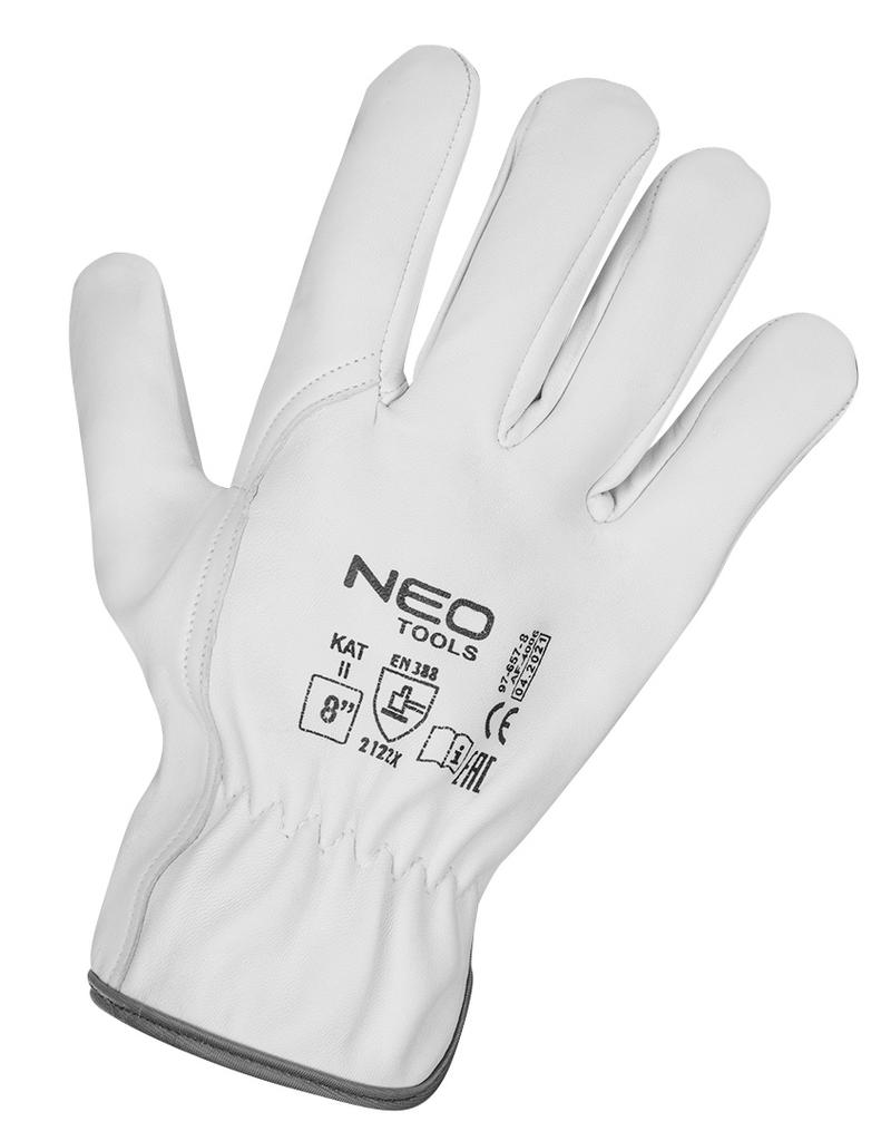 Work Gloves, 2121X, Goatskin, Size 9", CE
