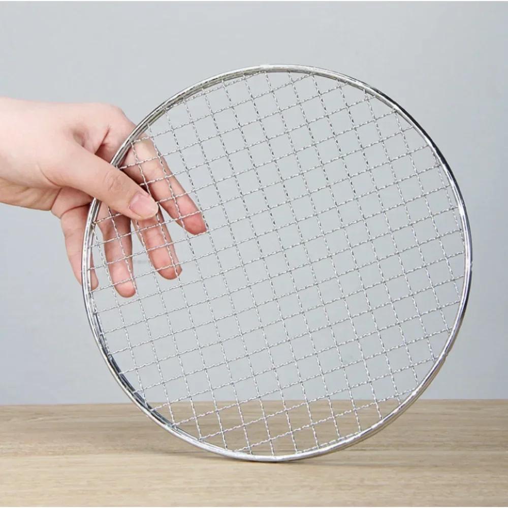 Folding Stainless Steel BBQ Grill for Outdoor Camping Patio Portable Round Barbecue Stove for Healthy and Convenient Cooking