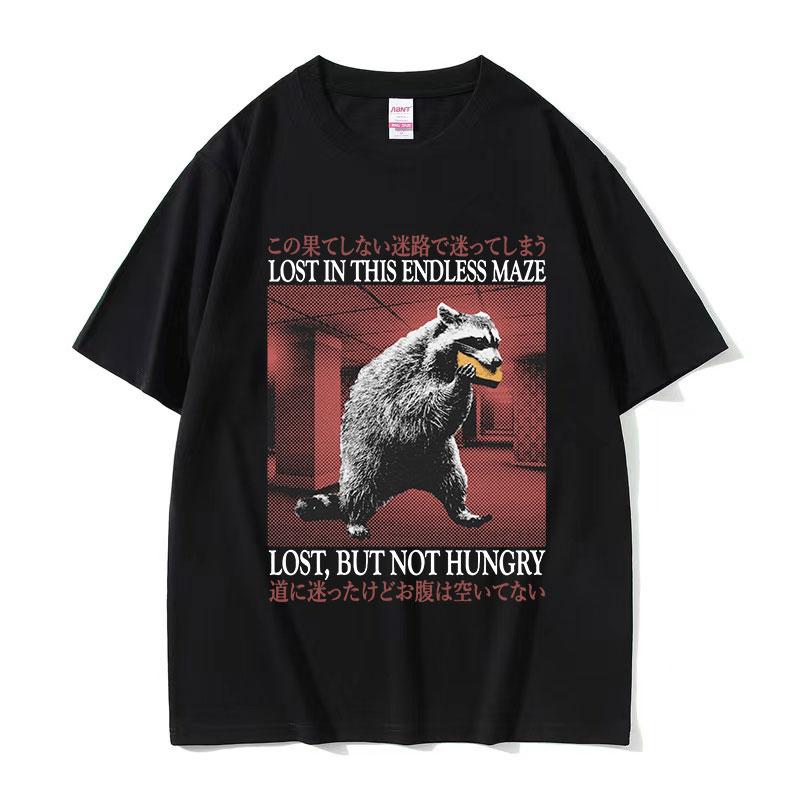 Japanese Evolve Into Crab T Shirt Men Retro Fashion Daily Casual Printed T-shirts 100% Cotton Streetwear Amusing Vintage T-shirt