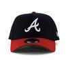 New Era 9FORTY SNAPBACK CAP 940 MLB NFL NBA MLS Snapback Free Atlanta Braves A-FRAME A-FRAME (JP, Alphabet, Size, (Navy/Red)) [Used]